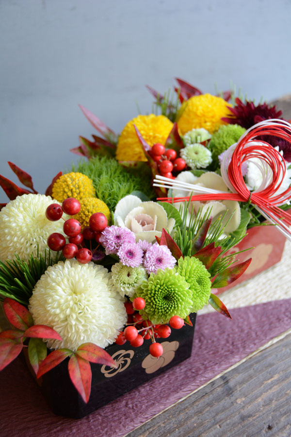 お正月アレンジ 花おせち Hanaosechi Flower Gift Around The Corner アラウンド ザ コーナー 札幌市中央区円山のお花屋さん